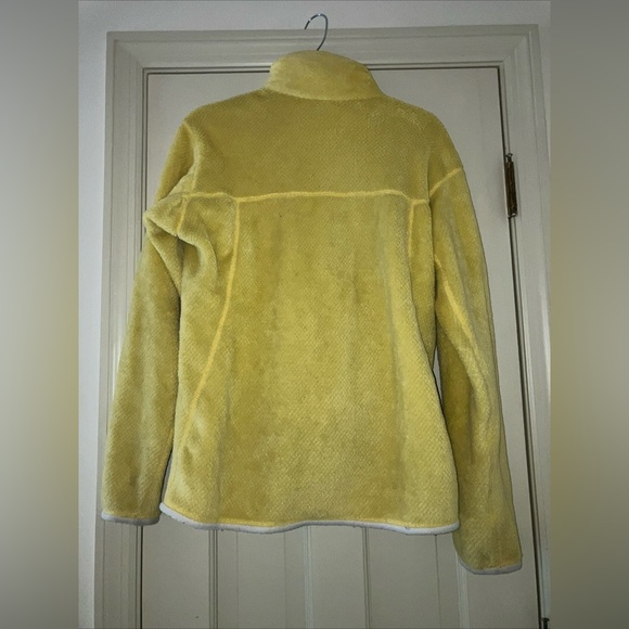 Patagonia Sweater Womens Large Yellow Re Tool Snap Pockets Pullover Outdoor - Picture 4 of 6